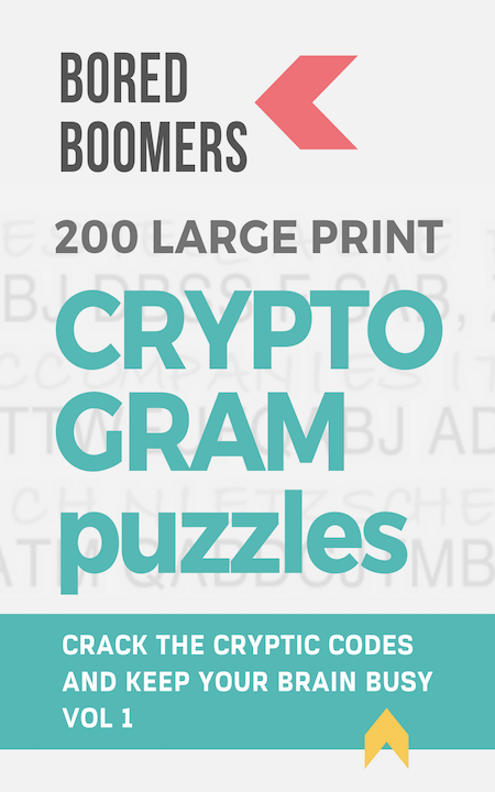 Cryptogram Puzzles - 200 Large Print | Susan Gast and Bored Boomers
