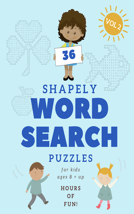 36 Shapely Word Search Puzzles for kids Vol 2