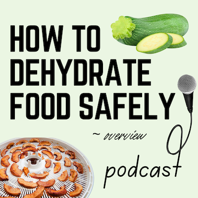 How to Dehydrate Food Safely ~ overview podcast episode 0