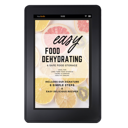 Easy Food Dehydrating eBook on tablet