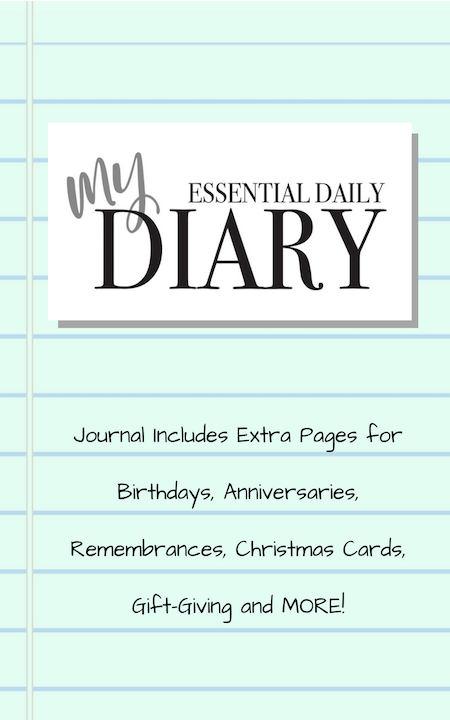 Essential Daily Diary. Includes pages for Birthdays, Anniversaries, Cards, Gift lists and more | Susan Gast